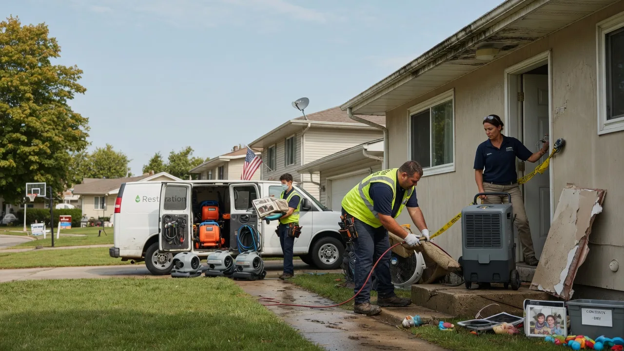 Water Damage Restoration in Easton, IL near me